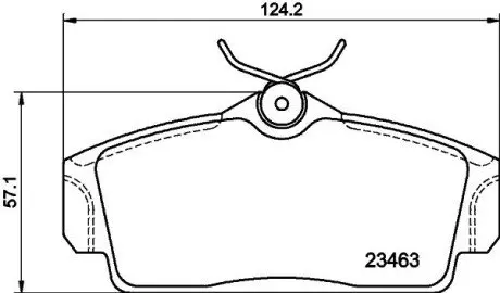 Колодки гальмові дискові передні Nissan Almera 1.5, 1.8, 2.2 (00-) NISSHINBO NP2052