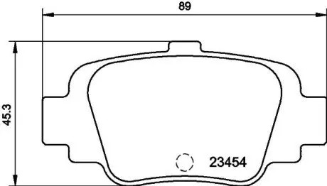 Колодки тормозные дисковые задние Nissan Micra 1.0, 1.3 (92-00) NISSHINBO NP2066