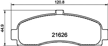 Колодки тормозные дисковые передние Nissan Micra II 1.0, 1.3, 1.5 (92-03) NISSHINBO NP2067