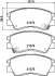 Колодки тормозные дисковые передние Strong Ceramic Mitsubishi L300 NISSHINBO NP3000SC (фото 1)
