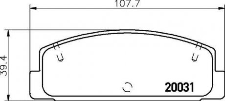 Гальмівні колодки MAZDA 6 323 626 Premacy -07 NISSHINBO NP5004