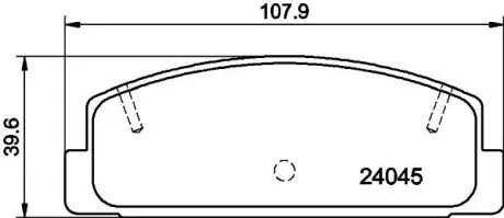 Колодки гальмівні задні дискові Mazda 626 1.8, 2.0 (97-02) NISSHINBO NP5011