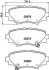Колодки тормозные дисковые Mazda 3 (BM, BN) (13-) NISSHINBO NP5035 (фото 1)
