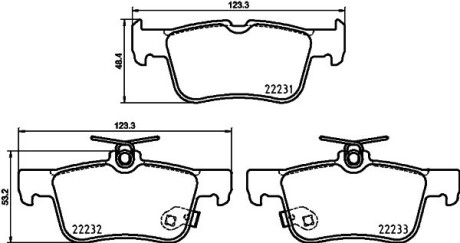 Тормозные колодки FORD Focus/Kuga/Mondeo "R "12>> NISSHINBO NP5088 (фото 1)