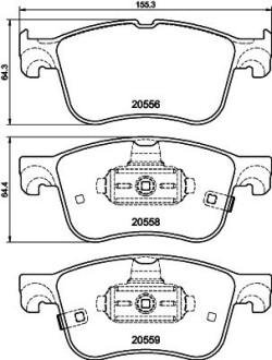 Колодки гальмові дискові передні Ford Focus IV (18-), Kuga III (19-), Puma (19-) NISSHINBO NP5091