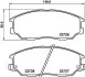 Колодки гальмові дискові передні Hyundai Terracan 2.9, 3.5 (03-06) NISSHINBO NP6092 (фото 1)