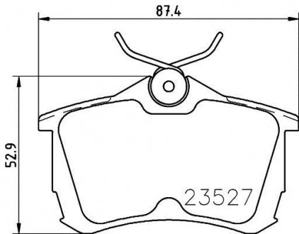 Колодки гальмівні задні дискові Honda Accord VII 2.0, 2.4 (03-08) NISSHINBO NP8029