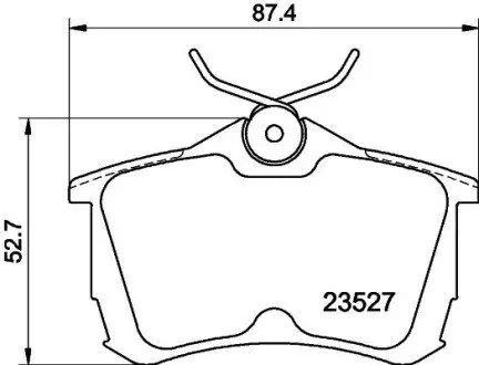 Колодки гальмівні задні дискові Honda Accord VII 2.0, 2.4 (03-08) NISSHINBO NP8029