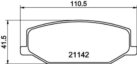 Колодки гальмові дискові передні Suzuki Jimny 1.3 (98-) NISSHINBO NP9006
