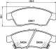 Колодки гальмові дискові передні Suzuki Leana 1.4 1.6 (02-06) NISSHINBO NP9013 (фото 1)