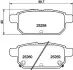 Колодки гальмівні задні дискові Suzuki Swift 1.2, SX-4 1.6 (10-) NISSHINBO NP9016 (фото 1)