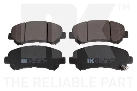 Гальмівні колодки, дискове гальмо (набір) NK 222269