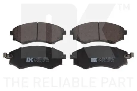 Гальмівні колодки, дискове гальмо (набір) NK 223418 (фото 1)