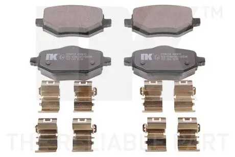 Колодки гальмівні (задні) Citroen C3-C8/Skoda Octavia 01-/Renault Megane 08-/VW Golf 91-14/Polo 96- NK 2299108