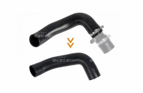 Патрубок інтеркулера Land Rover Freelander 2.0 Td4 00-06 NRF 166141
