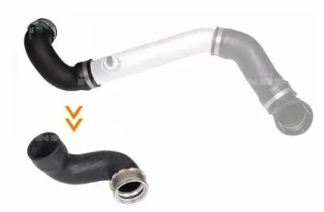 Патрубок інтеркулера BMW X3 E83) 2.0D 04-17 N47 NRF 166158