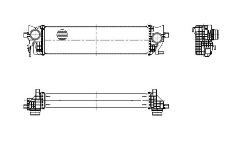 Радіатор інтеркулера Volvo S60/S90/V60/V90/XC60/XC90 2.0/2.0D 14- NRF 309112