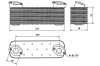 Масляный радиатор 76 x 250 x 78 MERCEDES AXOR, CITARO NRF 31049 (фото 5)