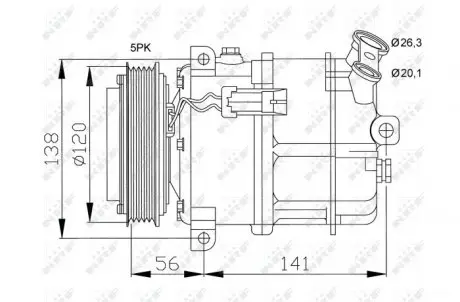 Компрессор кондиционера NRF 32117