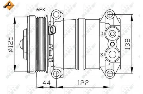 Компрессор кондиционера NRF 32202