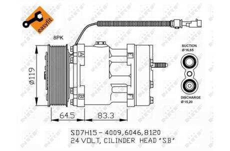Автозапчасть NRF 32750