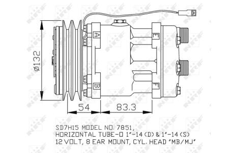 Автозапчасть NRF 32757