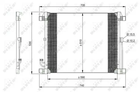 Автозапчасть NRF 350099