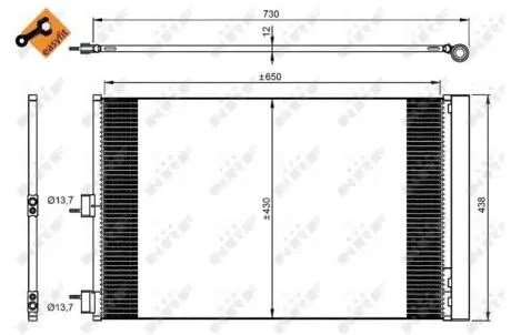 Автозапчасть NRF 350206