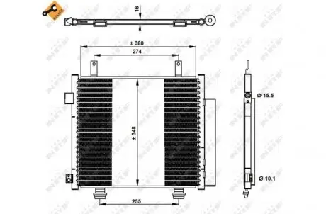 Радиатор кондиционера NRF 350337
