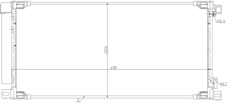 Конденсатор кондиціонера (з осушувачем) TOYOTA AURIS 1.2 03.15-12.18 NRF 350498