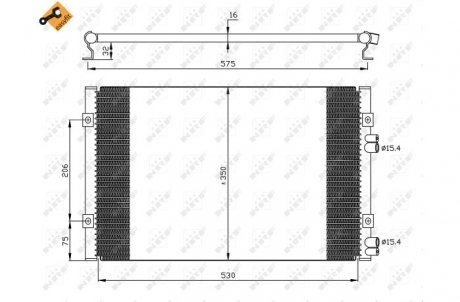 Радиатор кондиционера NRF 35384