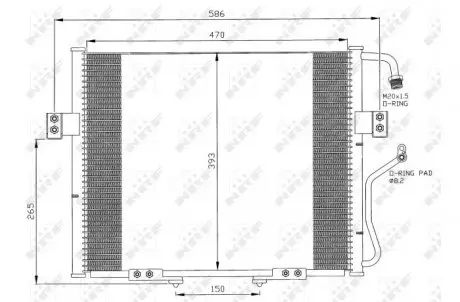 Радиатор кондиционера NRF 35399