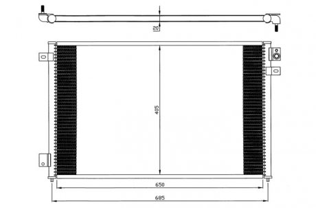 Радиатор кондиционера NRF 35567