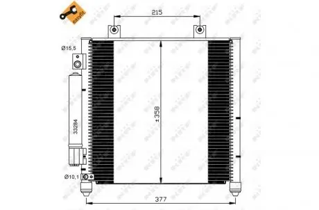Радиатор кондиционера NRF 35637