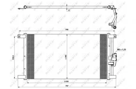 Радиатор кондиционера NRF 35640