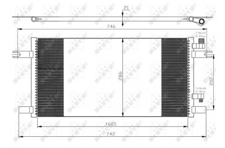 Радиатор кондиционера NRF 35647