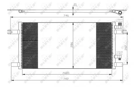 Радіатор кондиціонера NRF 35647