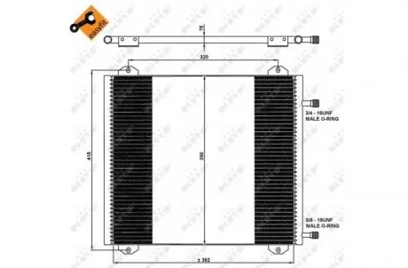 Радиатор кондиционера NRF 35785