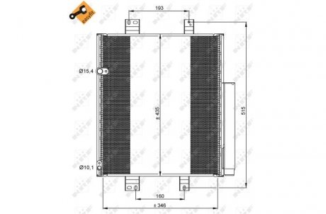 Радиатор кондиционера NRF 35853