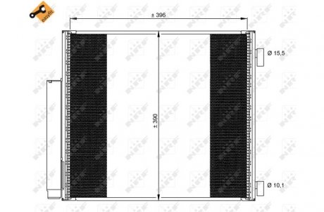 Радиатор кондиционера NRF 35859