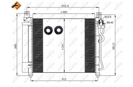 Радиатор кондиционера NRF 35888 (фото 1)