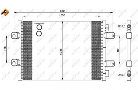 Радиатор кондиционера NRF 35909