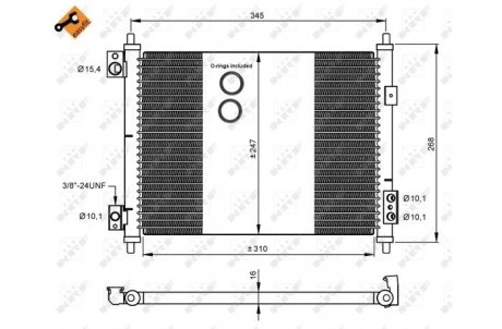 Радиатор кондиционера NRF 35926