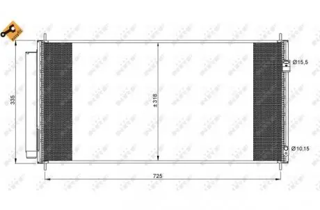 Радиатор кондиционера NRF 35943