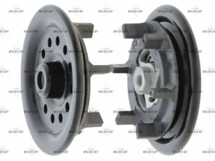Диск зчеплення компресора кондиціонера (DENSO) MERCEDES C T-MODEL (S205), C (W205), ALFA ROMEO MITO, CHEVROLET AVEO, FIAT BRAVO II, DOBLO, DOBLO CARGO, GRANDE PUNTO, IDEA, LINEA 1.3D-2.0D 10.05- NRF 380802