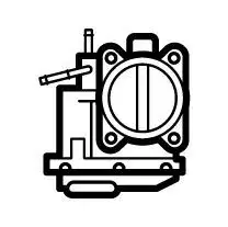 Повітряна заслінка AUDI A4 B5, SKODA SUPERB I, VW PASSAT B5, PASSAT B5.5 1.6/2.0 11.94-03.08 NRF 408074