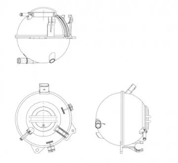 Бачок расширительный VW Caddy/Golf/Passat/Skoda Octavia/Rapid 04- NRF 454082