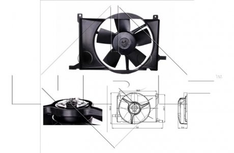 Вентилятор радиатора NRF 47009