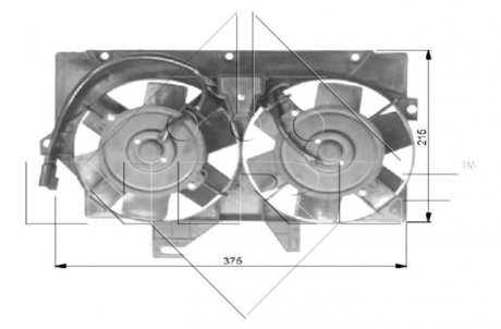 Вентилятор, охолодження двигуна NRF 47036
