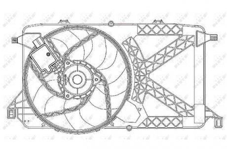 Вентилятор, охолодження двигуна NRF 47264 (фото 1)